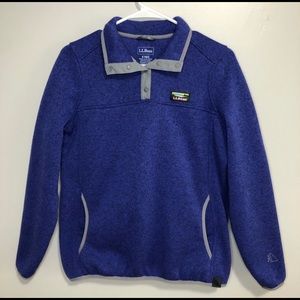 L.L.Bean Sweater Fleece Pullover Women’s Arctic Blue